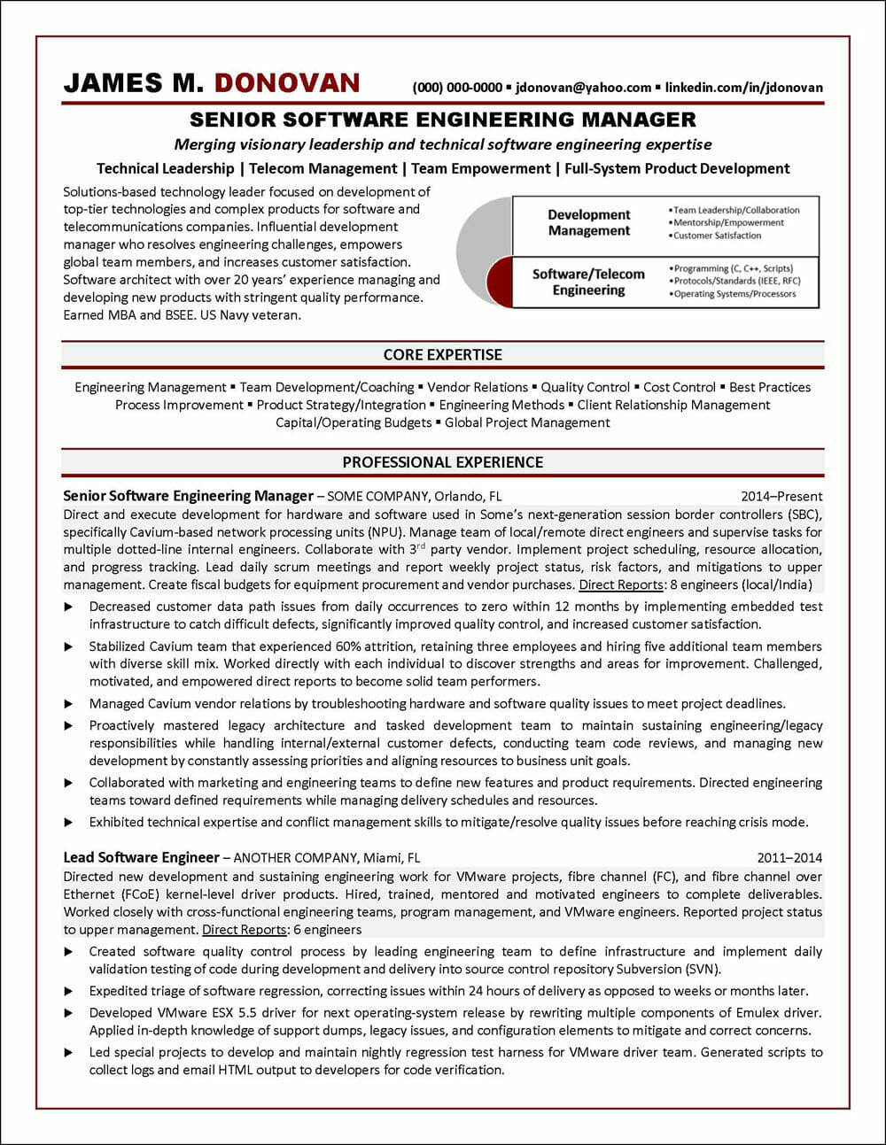 Software Engineer Resume Example Distinctive Career Services