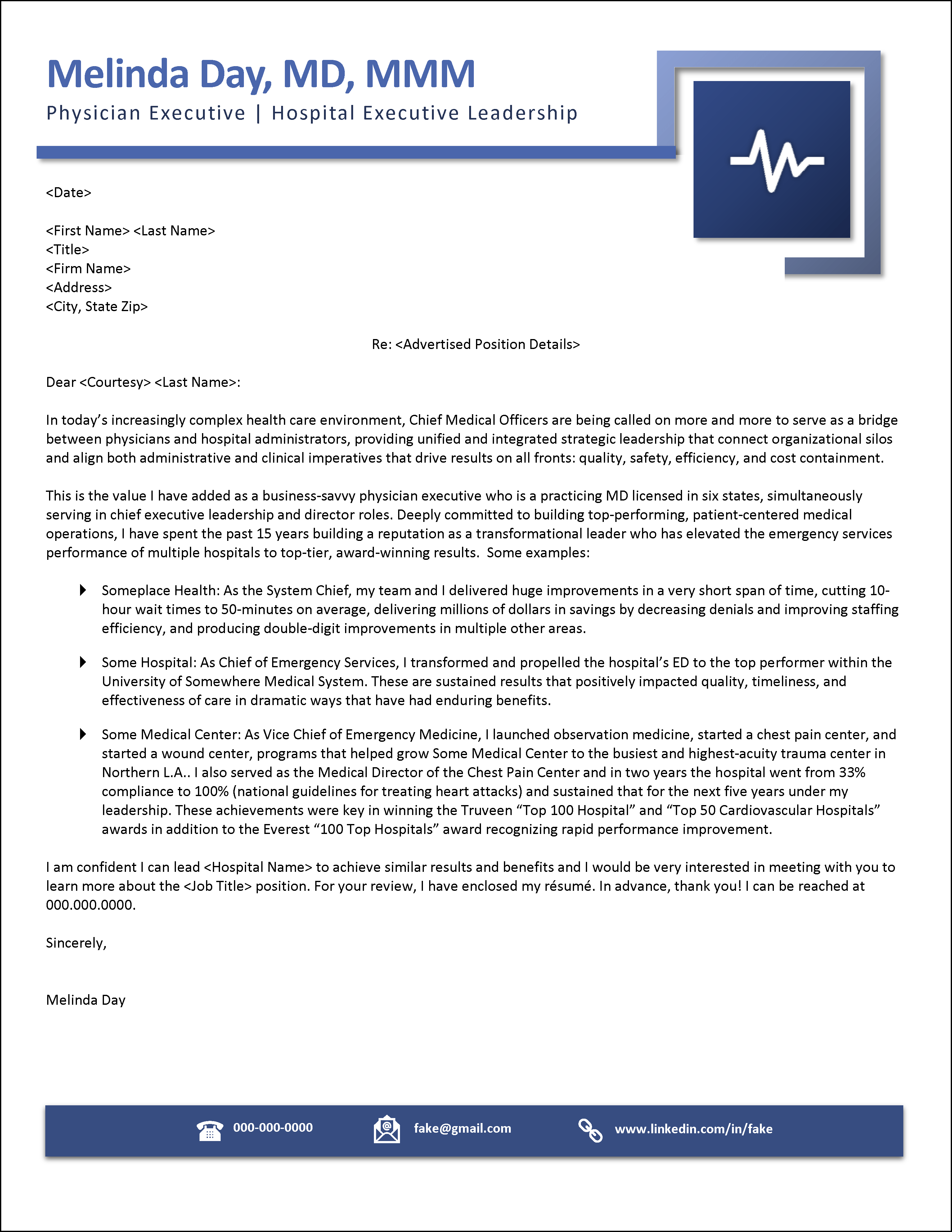Example Job Ad Response Cover Letter