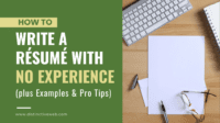 how to write resume with no experience reddit