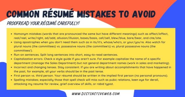 12 Common Resume Mistakes And How To Avoid Them