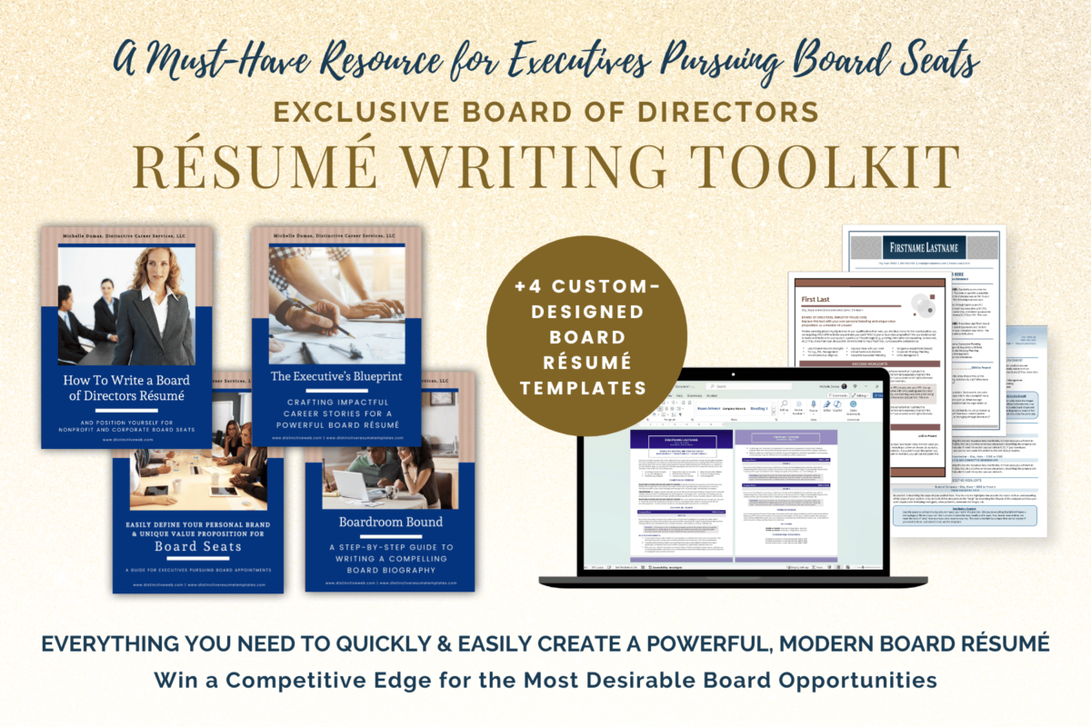 Board Resume Writing Toolkit for Executives 1200x800