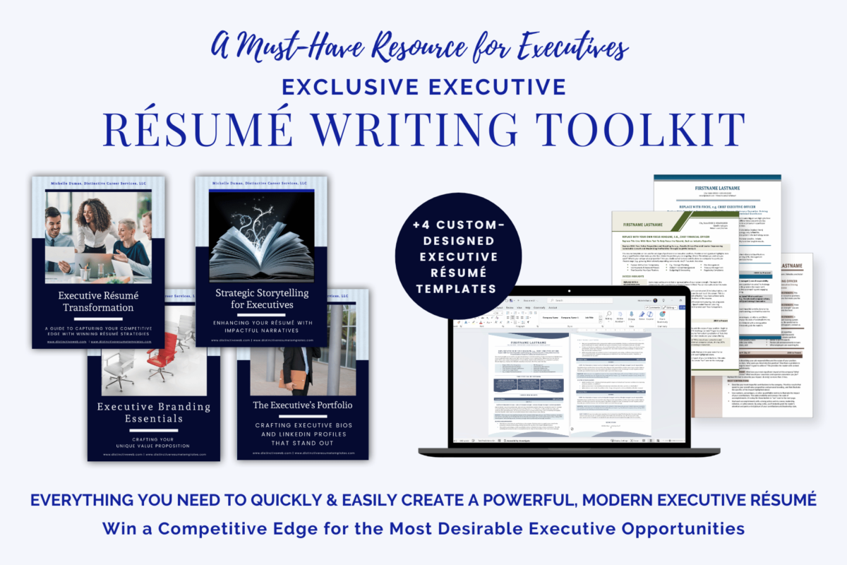 Executive Resume Writing Toolkit Download 1200x800